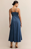 Angel Eyes Denim Dress - Med Indigo