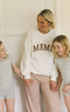 Mama Relaxed Sweatshirt - White