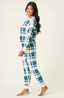 Cozy Life Plaid Thermal Velour Pants