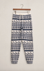 Twilight Fair Isle Jogger - Vanilla Ice