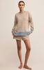 Layer Up Stripe Sweatshirt - Evening Sand