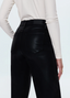Lana H/R Ultra Wide Jean - Coated Noir