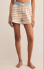 Low Key Striped Short - Evening Sand
