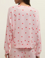 Mira Heart Long Sleeve Top- pink marshmellow