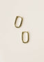 Gold Hoop - Large Rectangle