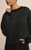 Gleam Sequin Sweater - Black