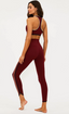 Nella Legging - Maroon Colorblock
