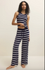 Luxe Stripe Tank - Eclipse