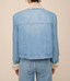 Fur Trimmed Denim Jacket - Frost Wash