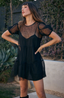Yaz Mini Dress - Black