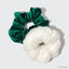 Elf x kitsch Scrunchies 2pc - White & Green