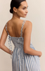 Nadine Striped Midi Dress - Boathouse