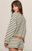 Low Key Stripe Sweatshirt - Monstera