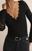 Nightfall Lace Bodysuit- Black