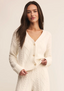 Elsa Cable Cardigan - Vanilla Ice