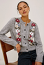 Millie Cardigan - Grey Flora