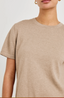 Cotton Cashmere Tee - Heather Oat