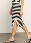 Side Slit Midi Skirt