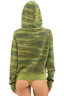 5 Stripe Hoodie - Camo/Lime Aqua