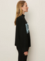 Apres Intarsia Mock Neck- Black