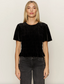 We Belong Together Velvet Top - Black