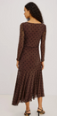 Cambria Dress-Chocolate Polka Dot