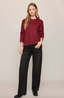 Cloud Spun Sweater- Red Dahlia