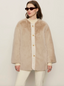 Reversible Fur Liner Jacket - Almond