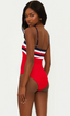 Jessa One Piece Swimsuit - Americana Colorblock