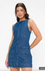 Boulevard Mini Dress - Reservoir Blue