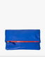 Foldover Clutch w/ Tabs - Electric Blue